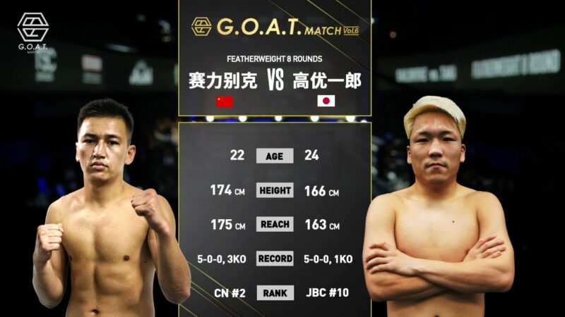 トハタセン サリベク VS 高 優一郎